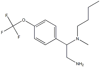 {2-amino-1-[4-(trifluoromethoxy)phenyl]ethyl}(butyl)methylamine 结构式