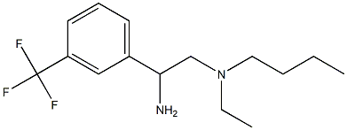 {2-amino-2-[3-(trifluoromethyl)phenyl]ethyl}(butyl)ethylamine 结构式