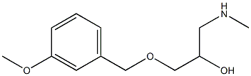 {2-hydroxy-3-[(3-methoxyphenyl)methoxy]propyl}(methyl)amine 结构式
