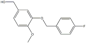 {3-[(4-fluorophenyl)methoxy]-4-methoxyphenyl}methanol 结构式