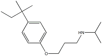 {3-[4-(2-methylbutan-2-yl)phenoxy]propyl}(propan-2-yl)amine 结构式