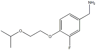 {3-fluoro-4-[2-(propan-2-yloxy)ethoxy]phenyl}methanamine 结构式