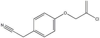 {4-[(2-chloroprop-2-enyl)oxy]phenyl}acetonitrile 结构式