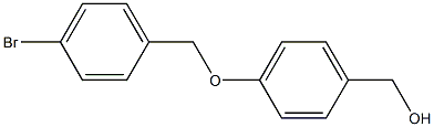 {4-[(4-bromophenyl)methoxy]phenyl}methanol 结构式