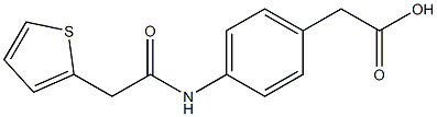 {4-[(thien-2-ylacetyl)amino]phenyl}acetic acid 结构式