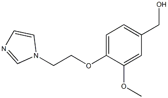 {4-[2-(1H-imidazol-1-yl)ethoxy]-3-methoxyphenyl}methanol 结构式