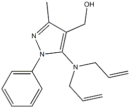 {5-[bis(prop-2-en-1-yl)amino]-3-methyl-1-phenyl-1H-pyrazol-4-yl}methanol 结构式