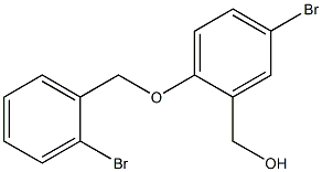 {5-bromo-2-[(2-bromophenyl)methoxy]phenyl}methanol 结构式