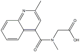 {methyl[(2-methylquinolin-4-yl)carbonyl]amino}acetic acid 结构式