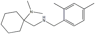 1-({[(2,4-dimethylphenyl)methyl]amino}methyl)-N,N-dimethylcyclohexan-1-amine 结构式
