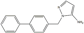 1-(1,1'-biphenyl-4-ylmethyl)-1H-pyrazol-5-amine 结构式
