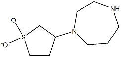 1-(1,1-dioxidotetrahydrothien-3-yl)-1,4-diazepane 结构式