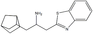 1-(1,3-benzothiazol-2-yl)-3-{bicyclo[2.2.1]heptan-2-yl}propan-2-amine 结构式