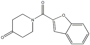 1-(1-benzofuran-2-ylcarbonyl)piperidin-4-one 结构式