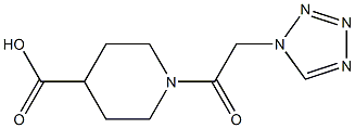 1-(1H-tetrazol-1-ylacetyl)piperidine-4-carboxylic acid 结构式