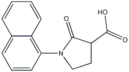 1-(1-naphthyl)-2-oxopyrrolidine-3-carboxylic acid 结构式