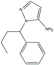 1-(1-phenylbutyl)-1H-pyrazol-5-amine 结构式