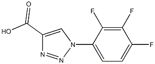 1-(2,3,4-trifluorophenyl)-1H-1,2,3-triazole-4-carboxylic acid 结构式