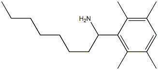 1-(2,3,5,6-tetramethylphenyl)octan-1-amine 结构式