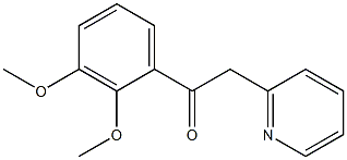 1-(2,3-dimethoxyphenyl)-2-(pyridin-2-yl)ethan-1-one 结构式