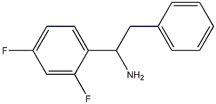 1-(2,4-difluorophenyl)-2-phenylethan-1-amine 结构式