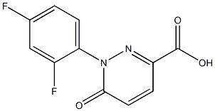 1-(2,4-difluorophenyl)-6-oxo-1,6-dihydropyridazine-3-carboxylic acid 结构式