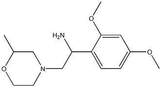 1-(2,4-dimethoxyphenyl)-2-(2-methylmorpholin-4-yl)ethanamine 结构式