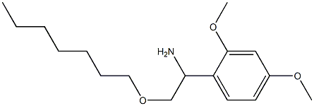 1-(2,4-dimethoxyphenyl)-2-(heptyloxy)ethan-1-amine 结构式