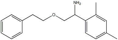1-(2,4-dimethylphenyl)-2-(2-phenylethoxy)ethan-1-amine 结构式