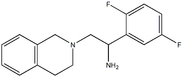 1-(2,5-difluorophenyl)-2-(3,4-dihydroisoquinolin-2(1H)-yl)ethanamine 结构式