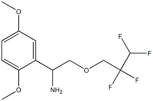 1-(2,5-dimethoxyphenyl)-2-(2,2,3,3-tetrafluoropropoxy)ethan-1-amine 结构式