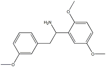 1-(2,5-dimethoxyphenyl)-2-(3-methoxyphenyl)ethan-1-amine 结构式