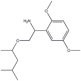 1-(2,5-dimethoxyphenyl)-2-[(4-methylpentan-2-yl)oxy]ethan-1-amine 结构式