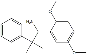 1-(2,5-dimethoxyphenyl)-2-methyl-2-phenylpropan-1-amine 结构式