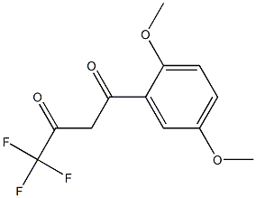 1-(2,5-dimethoxyphenyl)-4,4,4-trifluorobutane-1,3-dione 结构式