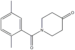 1-(2,5-dimethylbenzoyl)piperidin-4-one 结构式