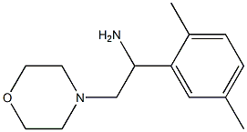 1-(2,5-dimethylphenyl)-2-morpholin-4-ylethanamine 结构式
