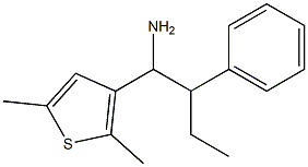 1-(2,5-dimethylthiophen-3-yl)-2-phenylbutan-1-amine 结构式