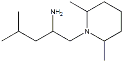 1-(2,6-dimethylpiperidin-1-yl)-4-methylpentan-2-amine 结构式