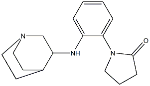 1-(2-{1-azabicyclo[2.2.2]octan-3-ylamino}phenyl)pyrrolidin-2-one 结构式