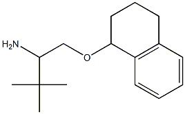 1-(2-amino-3,3-dimethylbutoxy)-1,2,3,4-tetrahydronaphthalene 结构式