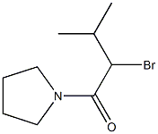 1-(2-bromo-3-methylbutanoyl)pyrrolidine 结构式
