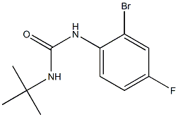 1-(2-bromo-4-fluorophenyl)-3-tert-butylurea 结构式