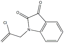 1-(2-chloroprop-2-en-1-yl)-2,3-dihydro-1H-indole-2,3-dione 结构式