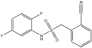 1-(2-cyanophenyl)-N-(2,5-difluorophenyl)methanesulfonamide 结构式