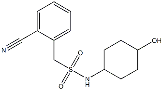 1-(2-cyanophenyl)-N-(4-hydroxycyclohexyl)methanesulfonamide 结构式