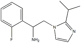 1-(2-fluorophenyl)-2-[2-(propan-2-yl)-1H-imidazol-1-yl]ethan-1-amine 结构式