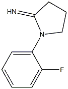 1-(2-fluorophenyl)pyrrolidin-2-imine 结构式