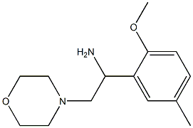 1-(2-methoxy-5-methylphenyl)-2-morpholin-4-ylethanamine 结构式