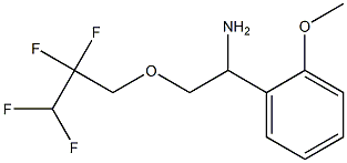 1-(2-methoxyphenyl)-2-(2,2,3,3-tetrafluoropropoxy)ethan-1-amine 结构式